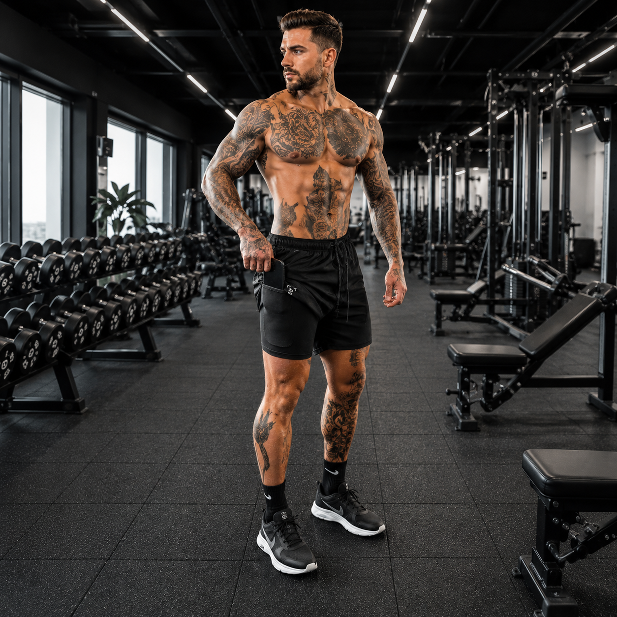 MEN 2-IN-1 SHORTS