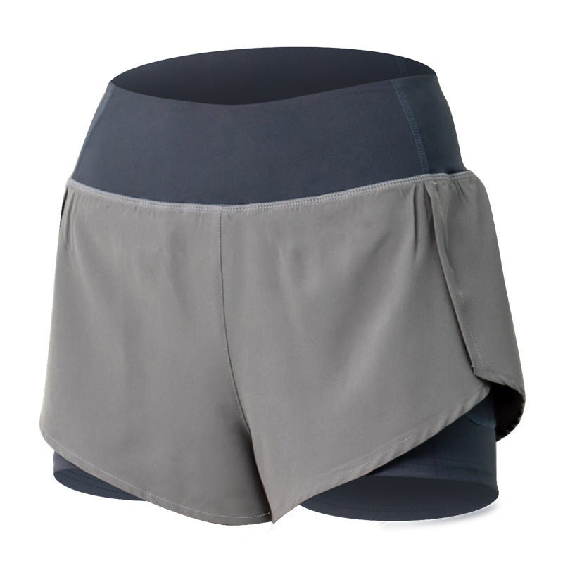 Women’s 2 in 1 Running Shorts with Zipper Pocket | High Waisted Gym Yoga Athletic Shorts - JELPAZN FITNESS STORE